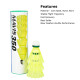 Yonex Mavis 350 Green Cap Nylon Shuttlecock (Yellow) - High Performance