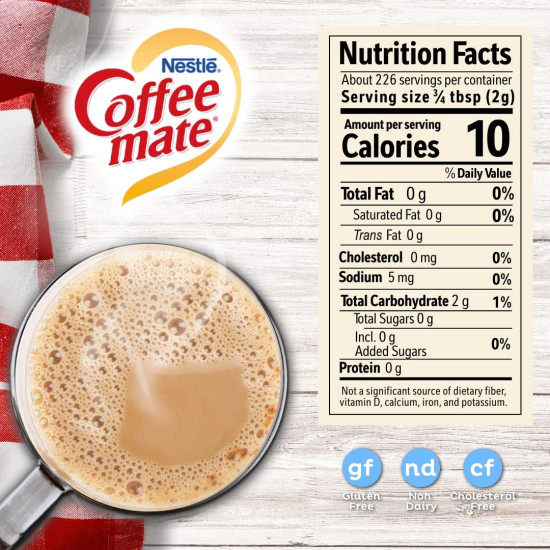 Nestle Fat Free The Original Coffee Mate - Rich Non-Dairy Creamer