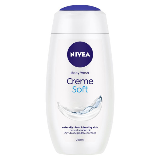 NIVEA Crème Soft 250ml Body Wash - Clean & Moisturized Skin