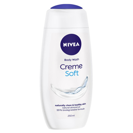NIVEA Crème Soft 250ml Body Wash - Clean & Moisturized Skin
