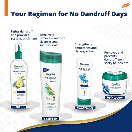Himalaya Anti-Dandruff Tea Tree Shampoo - Removes Up to 100% Dandruff