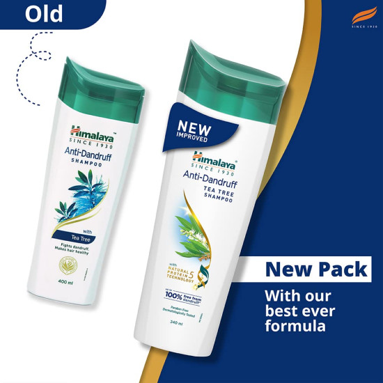 Himalaya Anti-Dandruff Tea Tree Shampoo - Removes Up to 100% Dandruff