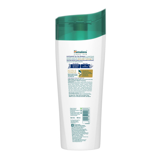 Himalaya Anti-Dandruff Tea Tree Shampoo - Removes Up to 100% Dandruff