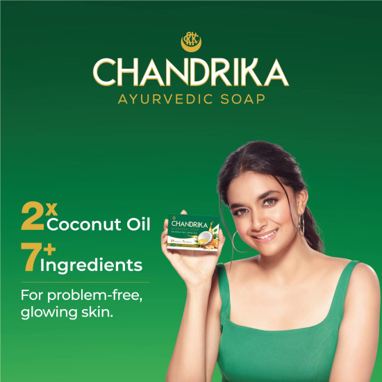 Chandrika Ayurvedic Soap Classic - Handmade Soap for Naturally Radiant Skin
