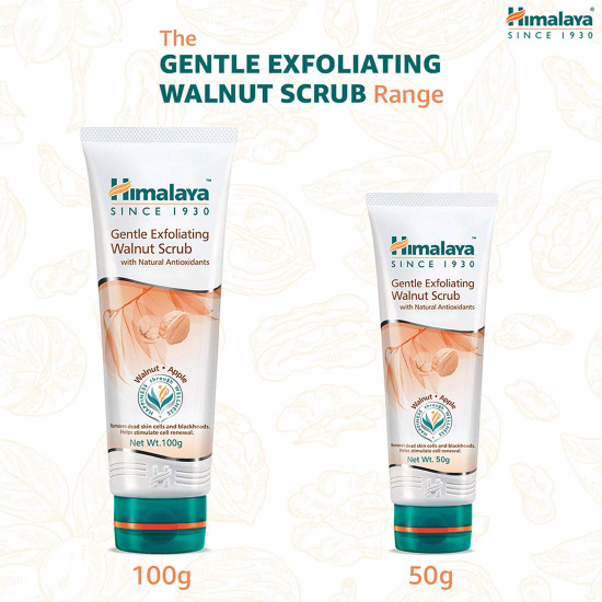 Himalaya Herbals Gentle Exfoliating Walnut Scrub - Hydrate & Purify