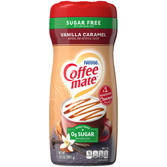 Nestlé Coffee Mate Sugar Free Vanilla Caramel - Delicious Coffee Creamer