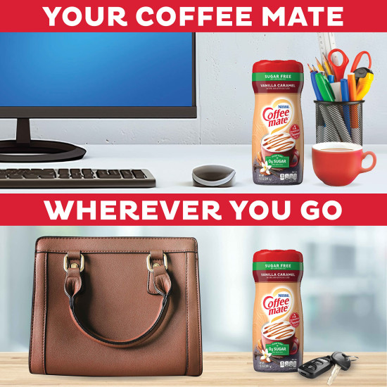 Nestlé Coffee Mate Sugar Free Vanilla Caramel - Delicious Coffee Creamer