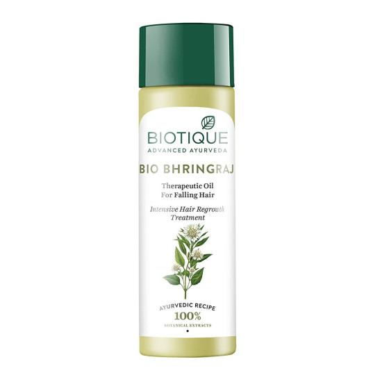 Biotique Bhringraj Therapeutic Hair Oil - Intensive Hair Regrowth Treatment
