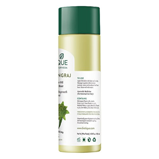 Biotique Bhringraj Therapeutic Hair Oil - Intensive Hair Regrowth Treatment