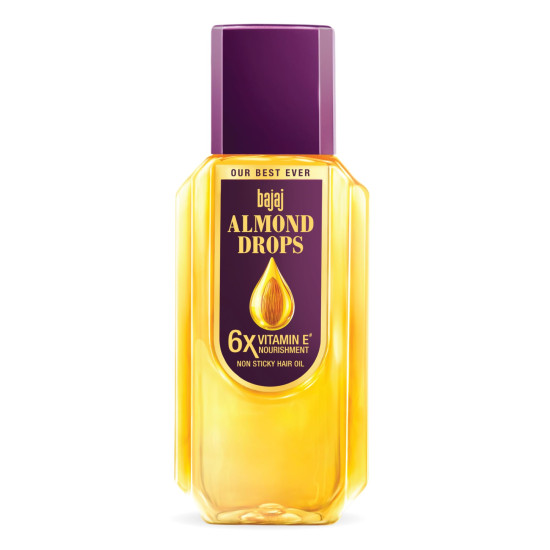Bajaj Almond Drops Hair Oil - 6X Vitamin E & Hair Fall Control Bajaj Almond Drops Hair Oil - 6X Vitamin E & Hair Fall Control