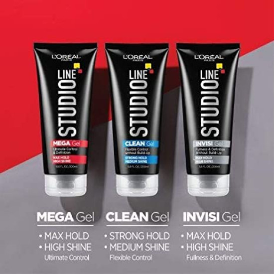 L'Oreal Paris Studio Line Extreme Hold Invisi Gel - Volumizing Hair Styling