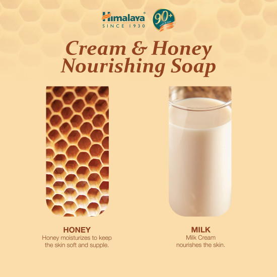 Himalaya Herbals Nourishing Cream and Honey Soap - Softens & Moisturizes