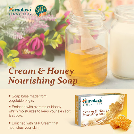 Himalaya Herbals Nourishing Cream and Honey Soap - Softens & Moisturizes