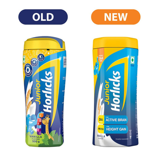 Horlicks Junior Health & Nutrition Drink Vanilla - For Children's Growth