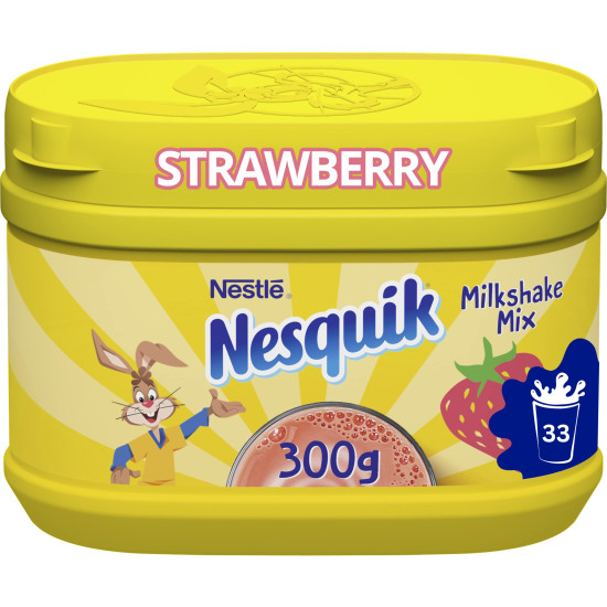 Nesquik Strawberry Milkshake Mix 300G - No Artificial Flavors