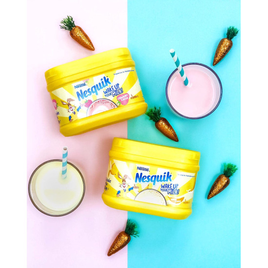 Nesquik Strawberry Milkshake Mix 300G - No Artificial Flavors