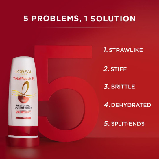 L'Oreal Paris Conditioner - Total Repair 5 with Pro-Keratin & Ceramide