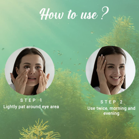 Biotique Bio Seaweed Revitalizing Anti Fatigue Eye Gel - Reduces Dark Circles & Puffiness