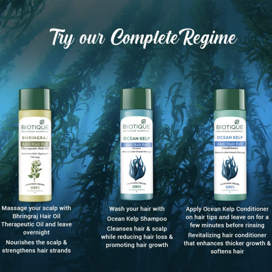 Biotique Ocean Kelp Anti Hairfall Shampoo - Intensive Hair Growth Therapy