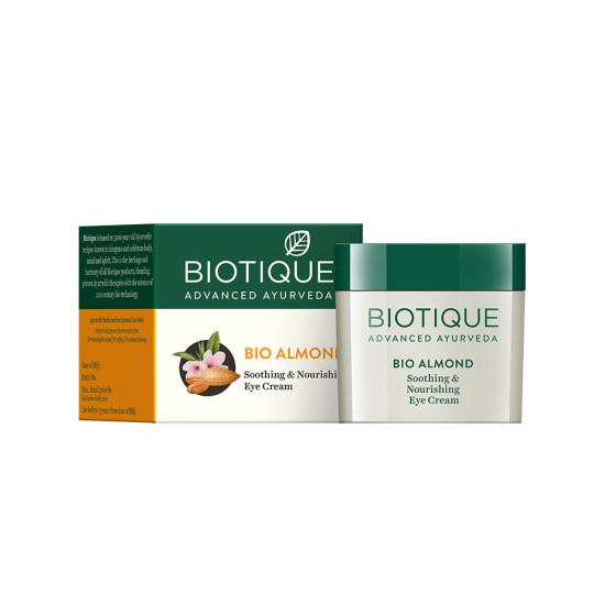 Biotique Almond Anti-Ageing Eye Cream - Ayurvedic & Organically Pure