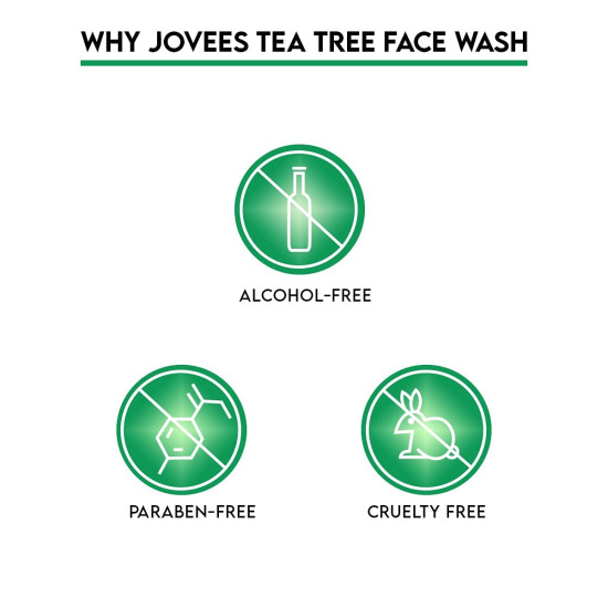 Jovees Herbal Tea Tree Oil Control Face Wash - Paraben and Alcohol Free Jovees Herbal Tea Tree Oil Control Face Wash - Paraben and Alcohol Free