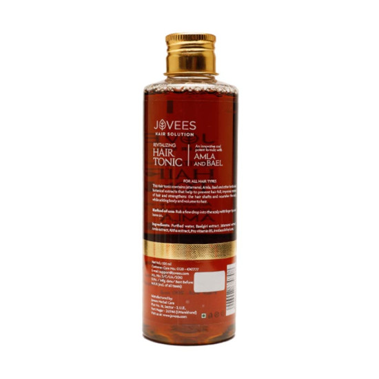 Jovees Herbal Revitalising Amla & Bael Hair Tonic - Long, Strong & Thick Hair