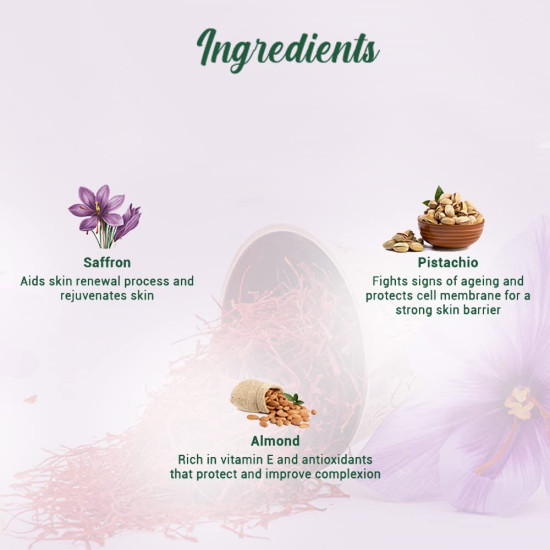 Biotique Bio Saffron Dew Youthful Moisturizer Cream - Protects Skin Cells