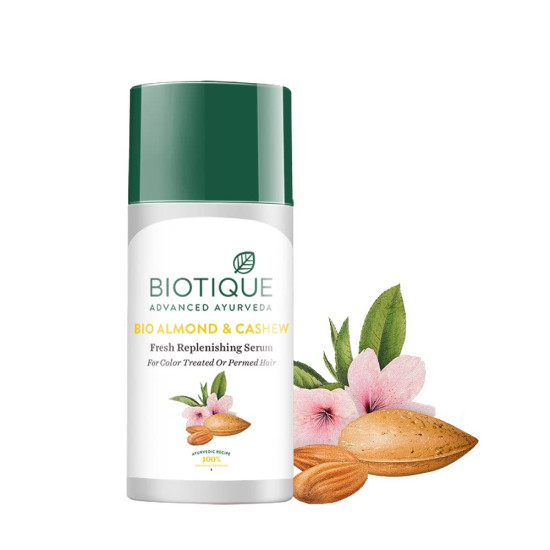 Biotique Bio Almond and Cashew Fresh Replenishing Hair Serum - Nourish & Repair