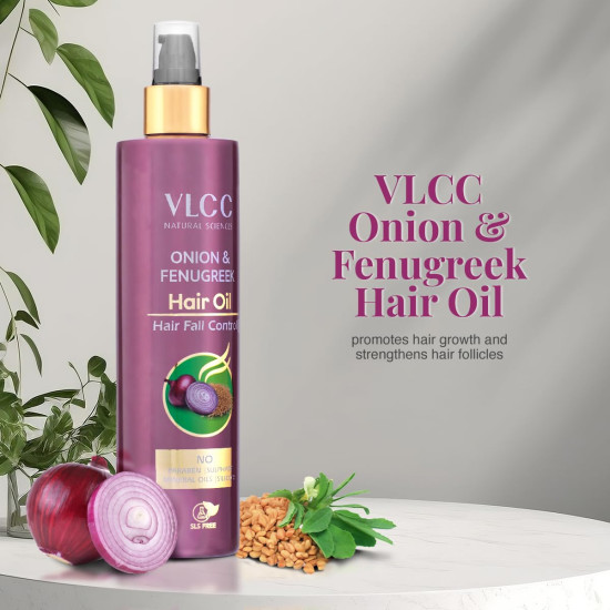 VLCC Onion & Fenugreek Hair Oil - Deep Nourishing & Strengthening