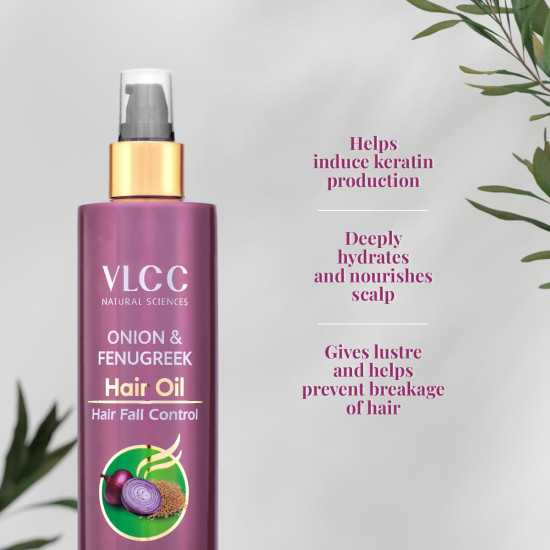 VLCC Onion & Fenugreek Hair Oil - Deep Nourishing & Strengthening
