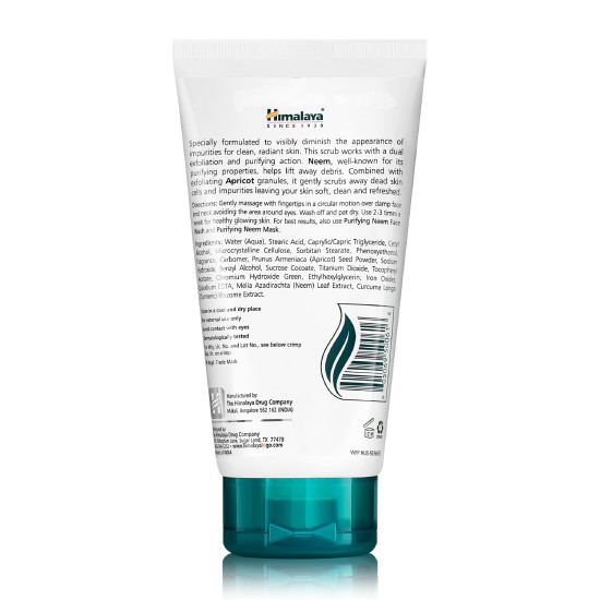 Himalaya Herbals Purifying Neem Scrub - Eliminates Pimples & Prevents Acne