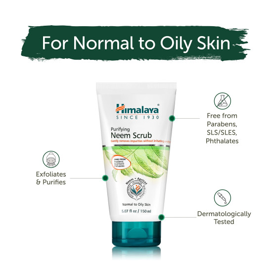 Himalaya Herbals Purifying Neem Scrub - Eliminates Pimples & Prevents Acne