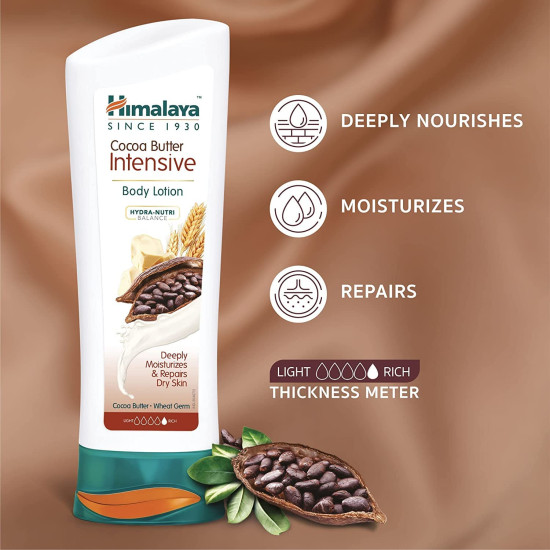 Himalaya Herbals Cocoa Butter Intensive Body Lotion - Deep Moisturization for Dry Skin