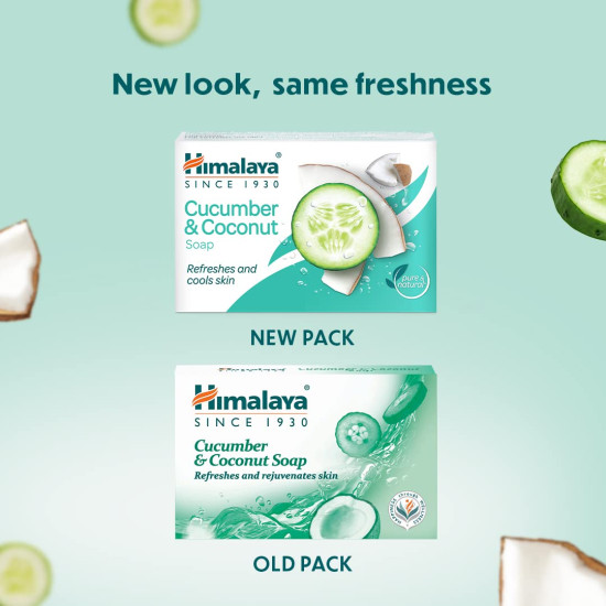 Himalaya Herbals Refreshing Cucumber & Coconut Soap - Soothing Skincare