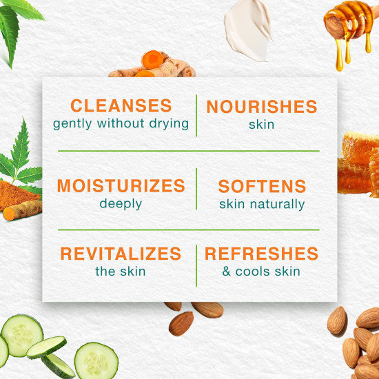 Himalaya Herbals Refreshing Cucumber and Coconut Soap - Nourishing Skin Care