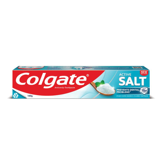 Colgate Active Salt Toothpaste - Daily Germ Protection with Mint