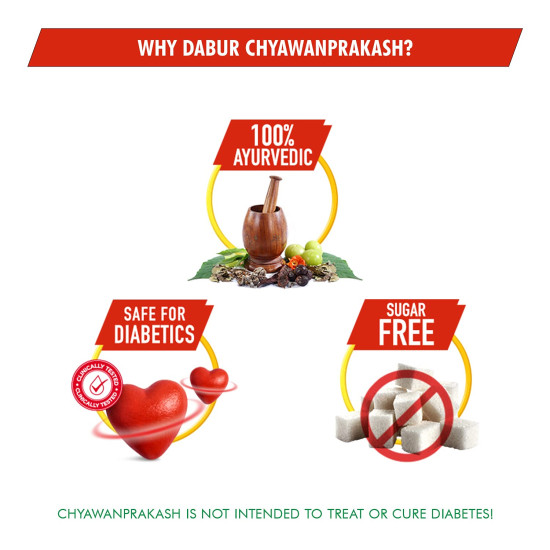 Dabur Chyawanprakash Sugarfree - Clinically Tested Safe for Diabetics