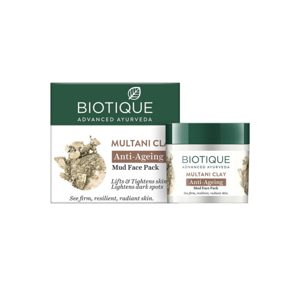 Biotique Multani Clay Anti Ageing Mud Face Pack - Rejuvenate & Nourish Your Skin