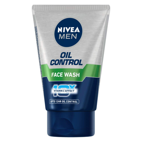 NIVEA MEN Oil Control Face Wash 100 g - 12 Hr Oil Control & Radiant Skin