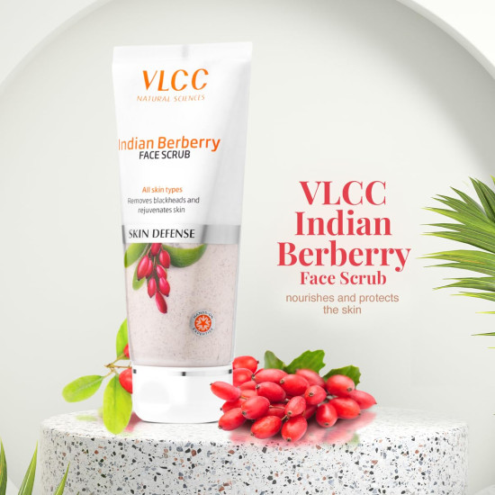 VLCC Indian Berberry Face Scrub - Gentle Exfoliation for Clear Skin
