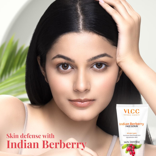 VLCC Indian Berberry Face Scrub - Gentle Exfoliation for Clear Skin