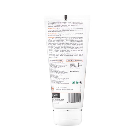 VLCC Indian Berberry Face Scrub - Gentle Exfoliation for Clear Skin