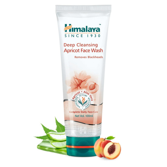 Himalaya Herbal Deep Cleansing Apricot Face Wash - Gentle Exfoliation