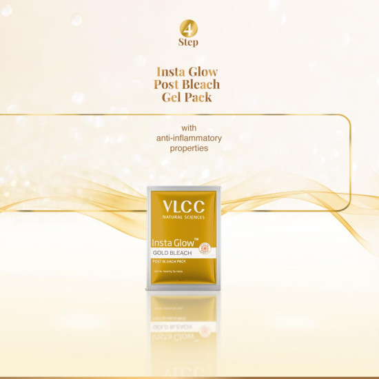 VLCC Insta Glow Gold Bleach - Skin Brightening & Radiance VLCC Insta Glow Gold Bleach - Skin Brightening & Radiance