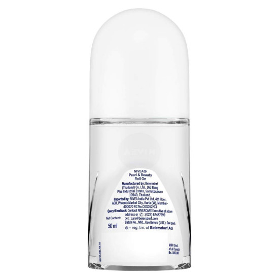 NIVEA Pearl and Beauty Deo Roll On - 48H Smooth & Beautiful Underarms
