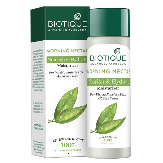 Biotique Morning Nectar Flawless Skin Moisturizer - Nourishes & Hydrates
