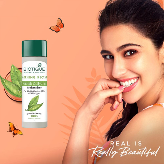 Biotique Morning Nectar Flawless Skin Moisturizer - Nourishes & Hydrates