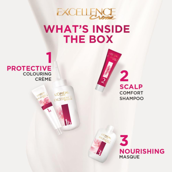 L'Oreal Paris Permanent Hair Colour - Excellence Crème with Pro-Keratin