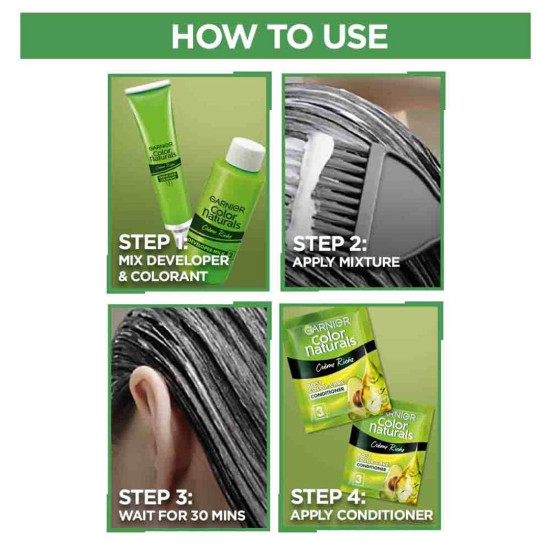 Garnier Hair Colouring Creme - Long-lasting Colour, Smoothness & Shine