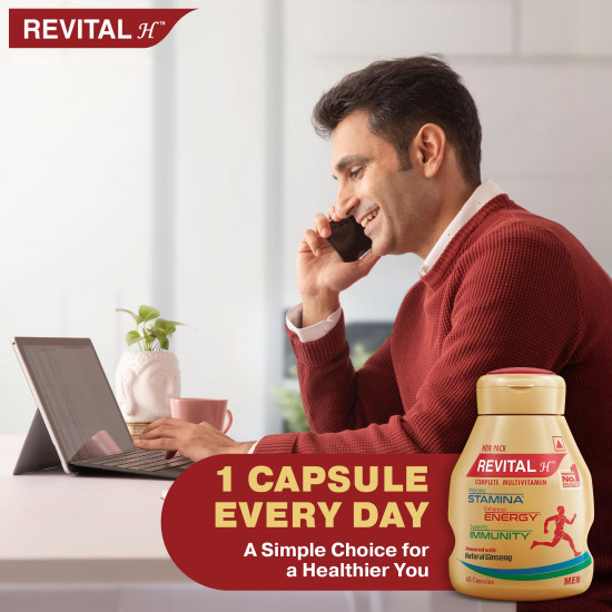Revital H Multivitamin For Men - Daily Energy & Immunity Boost